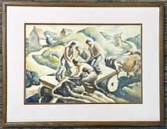 Loading the Wagon by William J Scott American 1870 1940  - 4310931