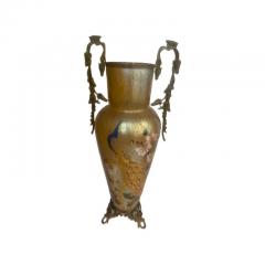 Loetz vase with applied peacock and floral design - 4639777