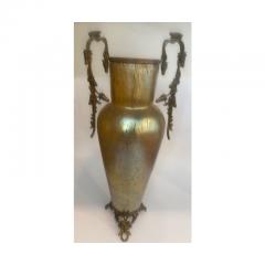 Loetz vase with applied peacock and floral design - 4639779