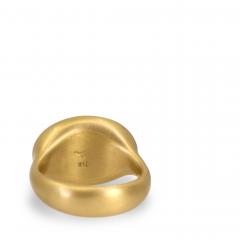 Lola Brooks Flashy Rainbow Moonstone 22k Yellow Gold Important Cast Ring Lola Brooks 2023 - 4706401
