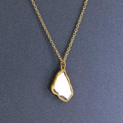 Lola Brooks Lola Brooks 0 97 carat Faceted Diamond Shard Yellow Gold Drop Necklace - 4749267