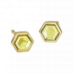 Lola Brooks Lola Brooks Hexagonal Yellow Sapphire Gold Stud Earrings - 4812100