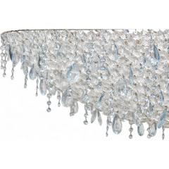 Lolli E Memmoli Italian Aquamarine Crystal Chandelier Ugolino Elliptic - 4342723