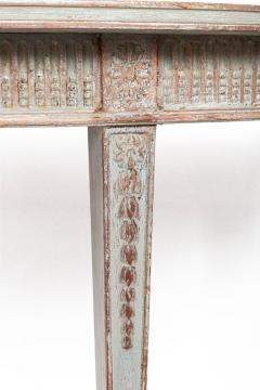 Long 19th Century Neoclassical Baltic Painted Demilune Console - 4334084