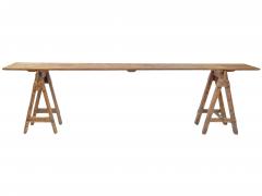 Long Antique Saw Horse Table - 2912185