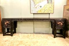 Long Carved Chinese Altar Table c 1850 - 1397806