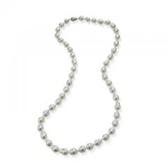 Long Cultured Baroque Natural Color South Sea Pearl Necklace - 3070371