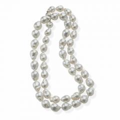 Long Cultured Baroque Natural Color South Sea Pearl Necklace - 3070372