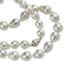 Long Cultured Baroque Natural Color South Sea Pearl Necklace - 3070374
