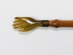 Long Faux Bamboo Shoehorn Backscratcher Resin Mid Century Italy 1960s - 4253969