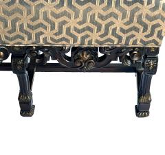 Long French Louis XIV Style Carved Walnut Bench - 3859047