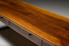 Long Rustic Farmhouse Table France Late 19th Century - 4452273