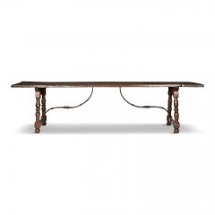 Long Single Board Top Walnut Italian Console Table - 4471945