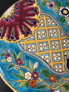 Longwy ART DECO LONGWY FLORAL PATTERN VASE - 3319545