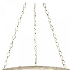 Lorane Nancy French Art Deco Etched Glass Pendant Chandelier - 4659113