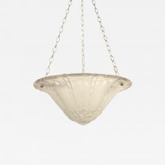 Lorane Nancy French Art Deco Etched Glass Pendant Chandelier - 4717864