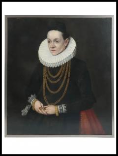 Lorenz Strauch A Lorenz Strauch Oil Painting Of A Noblewoman CA 1613 Renaissance Old Master - 3880800