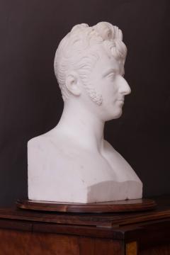 Lorenzo Bartolini White Marble Bust of Prince Carmillo Borghese 1775 1832  - 38493