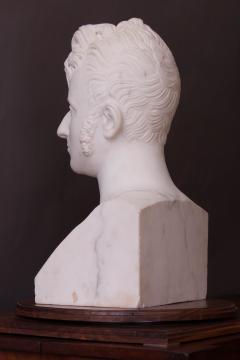 Lorenzo Bartolini White Marble Bust of Prince Carmillo Borghese 1775 1832  - 38494