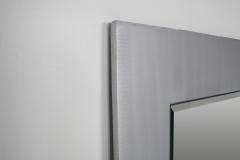Lorenzo Burchiellaro Cast aluminum square mirror by Lorenzo Burchiellaro 1970s - 1440615