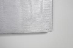 Lorenzo Burchiellaro Cast aluminum square mirror by Lorenzo Burchiellaro 1970s - 1440616