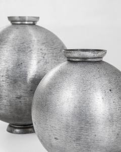 Lorenzo Burchiellaro Lorenzo Burchiellaro Pair of Vase in Aluminium of 60s - 3222873