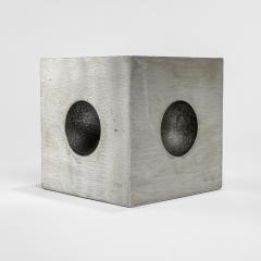 Lorenzo Burchiellaro Lorenzo Burchiellaro Sculpture mod Cubo in Cast Alluminium 70s - 2891455