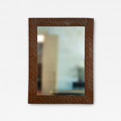 Lorenzo Burchiellaro Mirror With Copper Frame Attributed to Burchiellaro 1970s - 4528356