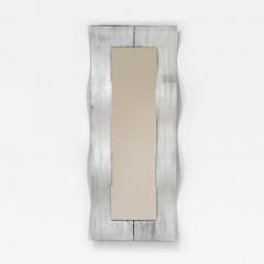 Lorenzo Burchiellaro Wave Mirror in Chiseled Aluminum by Lorenzo Burchiellaro Italy ca 1975 - 3794471