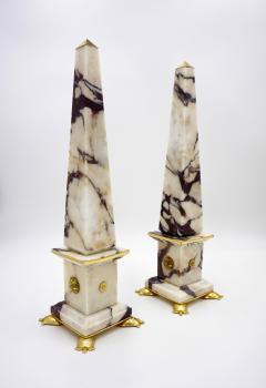 Lorenzo Ciompi Pair of Breccia Medicea Marble and Bronze Obelisks Crabs Limit Edition 2018 - 3908388