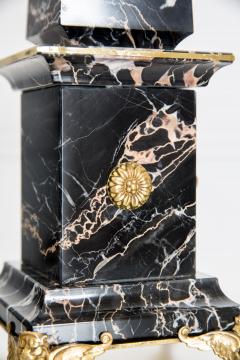 Lorenzo Ciompi Pair of Portoro Marble and Bronze Obelisks Gold Lion Limited Edition 2018 - 1709904
