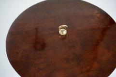 Lorenzo Ciompi round gueridon side table brass marble and walnut C6 Lorenzo Ciompi 2025 - 4230997