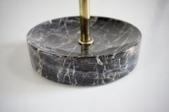 Lorenzo Ciompi round gueridon side table brass marble and walnut C6 Lorenzo Ciompi 2025 - 4230998