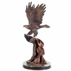 Lorenzo E Ghiglieri Eagle and Flag Bronze Sculpture by Lorenzo E Ghiglieri Limited Edition 205 475 - 3787229