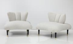 Lorin Jackson 1950s Modernist Slipper Chairs In The Style Of Lorin Jackson - 2958860