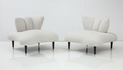 Lorin Jackson 1950s Modernist Slipper Chairs In The Style Of Lorin Jackson - 2958861