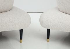 Lorin Jackson 1950s Modernist Slipper Chairs In The Style Of Lorin Jackson - 2958869