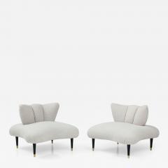 Lorin Jackson 1950s Modernist Slipper Chairs In The Style Of Lorin Jackson - 2962937