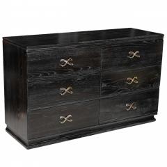 Lorin Jackson Cerused and Ebonized Six Drawer Chest by Lorin Jackson for Grosfield House - 4161632