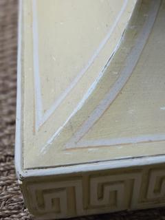 Lorin Jackson Lorin Jackson Grosfeld House Pair Carved Wood Consoles 1940s Leather Tops - 4414846