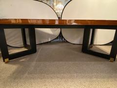 Lorin Marsh Dining Conference Table Smorgasbord Lacquered Zebra Wood and Brass - 2972362