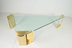 Lorin Marsh Large Stunning Solid Brass Cocktail Table by Lorin Marsh 1970s - 1254613