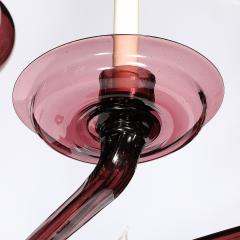 Lorin Marsh Modernist Hand Blown Classical Amethyst Murano Glass Chandelier by Lorin Marsh - 4653910