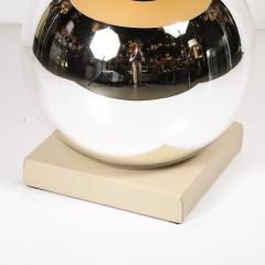 Lorin Marsh Modernist Mercury Glass Table Lamps with Leather Wrapped Bases by Lorin Marsh - 4653791