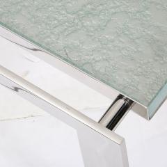 Lorin Marsh Modernist Nickel and Lucite Glacial Cocktail Table by Lorin Marsh - 3473958