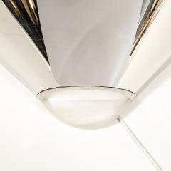 Lorin Marsh Pair of Mid Century Modernist Saturn Sconces in Chrome and Lucite by Lorin Marsh - 3751605