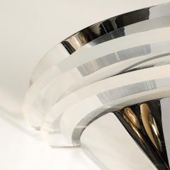 Lorin Marsh Pair of Mid Century Modernist Saturn Sconces in Chrome and Lucite by Lorin Marsh - 3751607