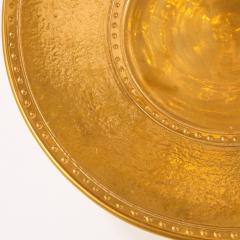 Lorin Marsh Pair of Modernist 24kt Gold Leaf Center Plates Signed Rondier by Lorin Marsh - 2143697