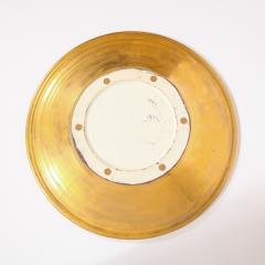 Lorin Marsh Pair of Modernist 24kt Gold Leaf Center Plates Signed Rondier by Lorin Marsh - 2143734