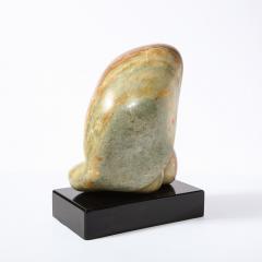 Lorraine Stimmel Modernist Exotic Green Marble Sculpture Kneeling Woman by Lorraine Stimmel - 2092944